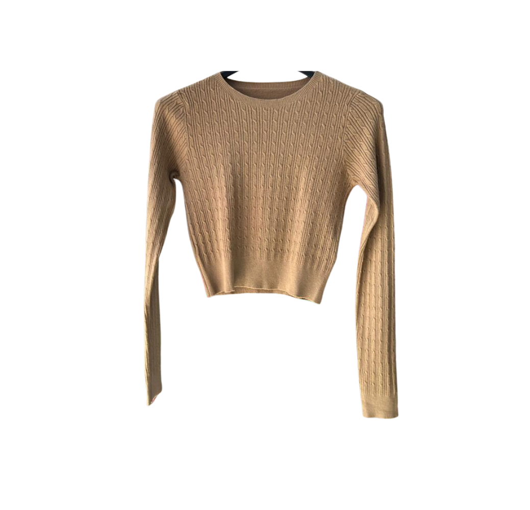 Hauts Manches Longues Coton Premium Marron 