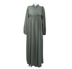 Hijab Long Femmes avec Fermeture Vert – Bahdja Boutique