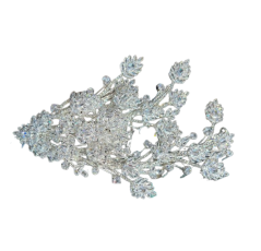 Broche pour cheveux fabriquée avec du zircon pur.