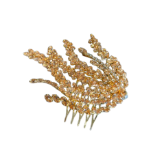 Broche pour cheveux fabriquée avec du zircon pur.