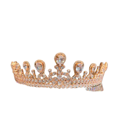 Couronne fabriquée avec du tissu et du coton pur.