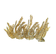 Couronne fabriquée avec du tissu et du coton pur.