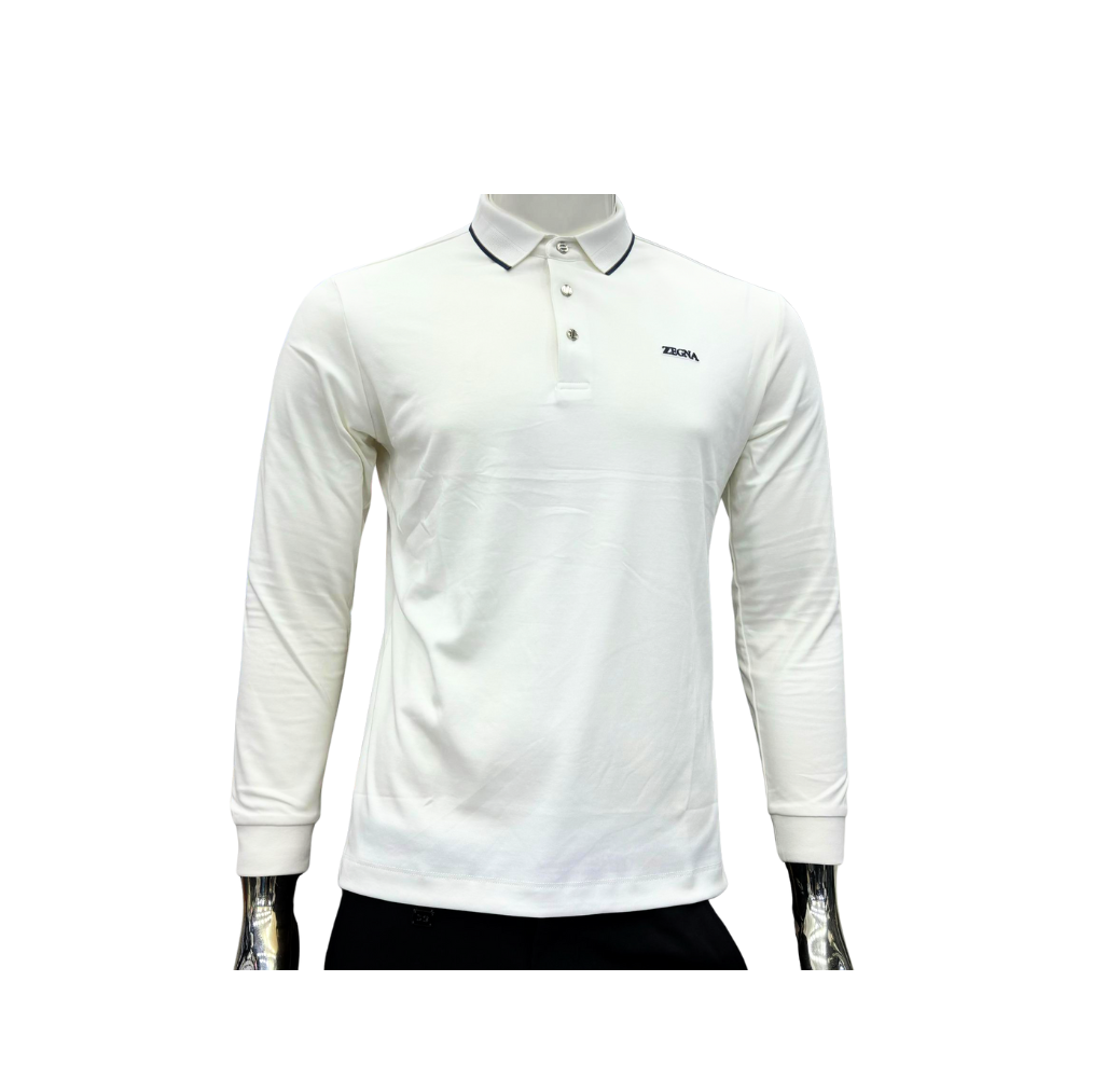 Polo Homme Blanc Zegna – Golden Store Hn