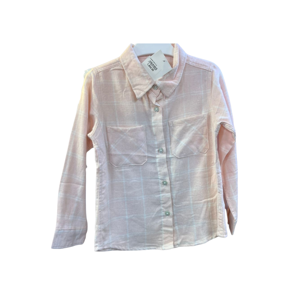 Chemise fille rose 