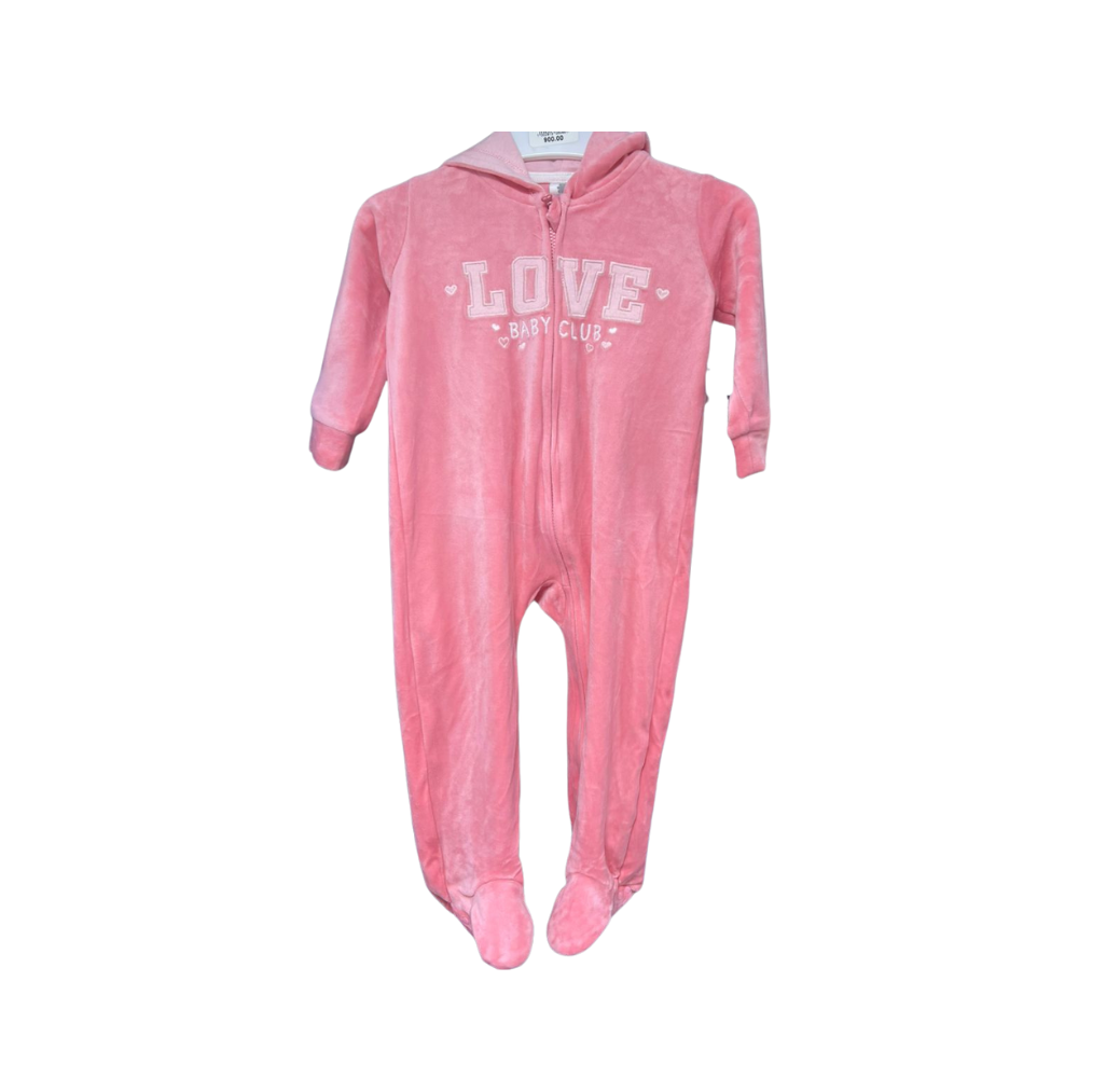 Grenouillère fille rose 