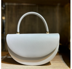 Pochette géométrique blanche femme – Les Jolies Shoes