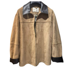 Veste marron en daim