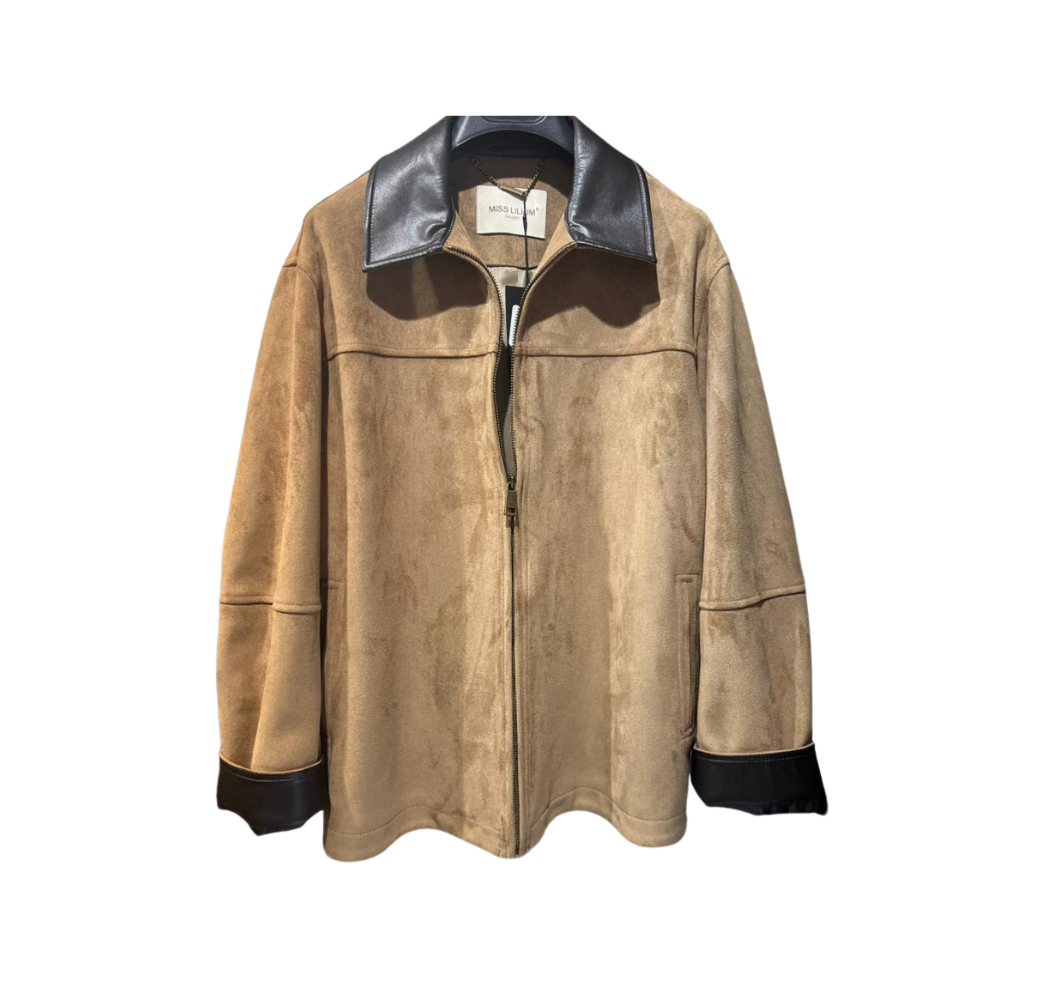 Veste marron en daim