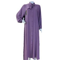 Hijab de sortie femme long violet – Boutique Aidoo