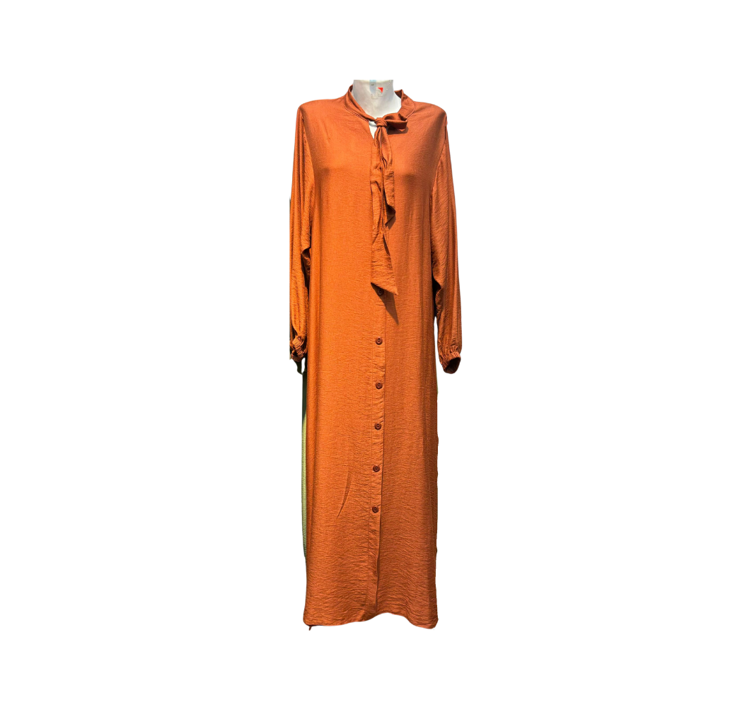Hijab de sortie femme long orange – Boutique Aidoo