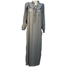 Hijab long avec élastique gris - Boutique Aidoo