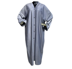 Abaya de Soirée à Strass grise Femme – Boutique Bahdja