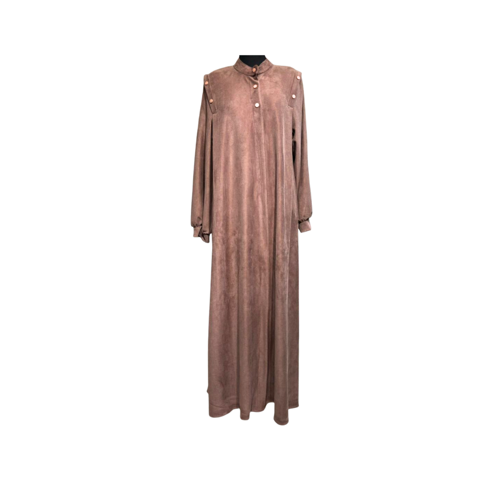 Hijab Long en Daim beige Femme – Boutique Bahdja