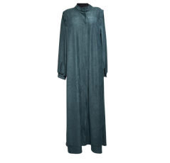 Hijab Long en Daim bleu vert Femme – Boutique Bahdja