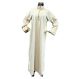 Robe longue drapée plissée beige clair – Boutique Bahdja