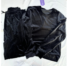 Ensemble Deux Pièces Pyjama Femme Noir – Reve d’Elle