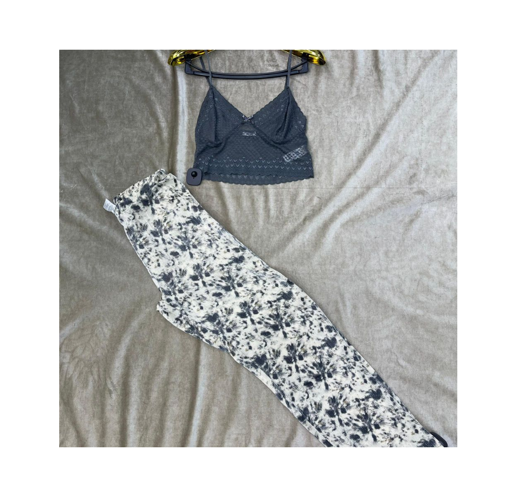 Ensemble Deux Pièces Pyjama Bustier Gris – Reve d’Elle