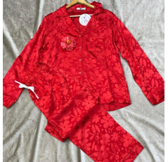 Ensemble Deux Pièces Pyjama Imprimé Rouge – Reve d’Elle
