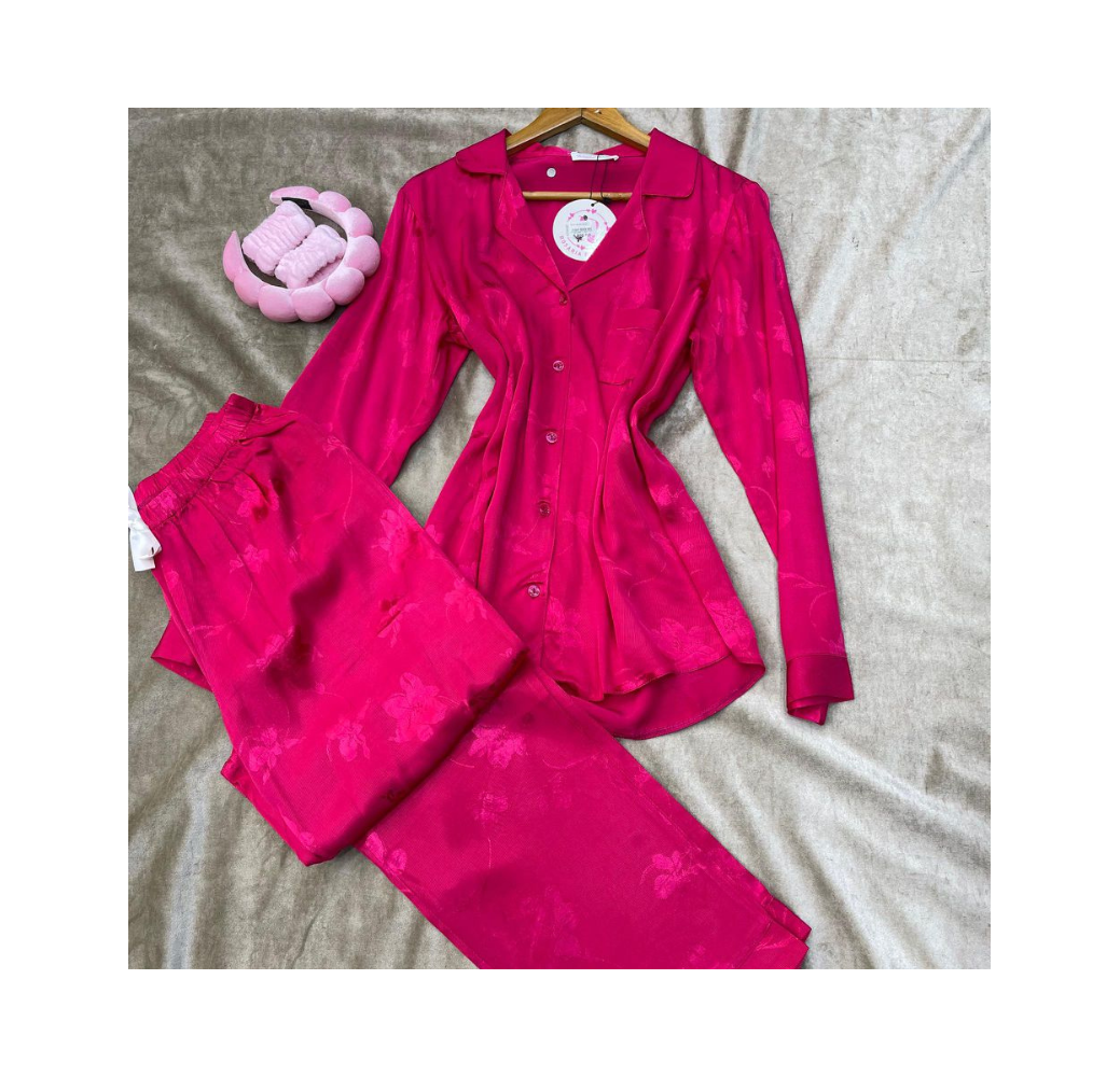 Ensemble Deux Pièces Pyjama Rose – Reve d’Elle