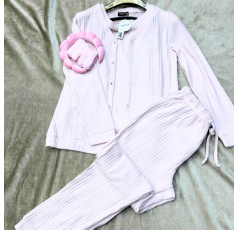 Ensemble Deux Pièces Pyjama Rose clair – Reve d’Elle