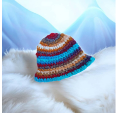 Bob en Laine Crocheté Multi-Couleurs – Atelier Amira