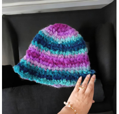 Bob en Laine Crocheté Multi-Couleurs – Atelier Amira