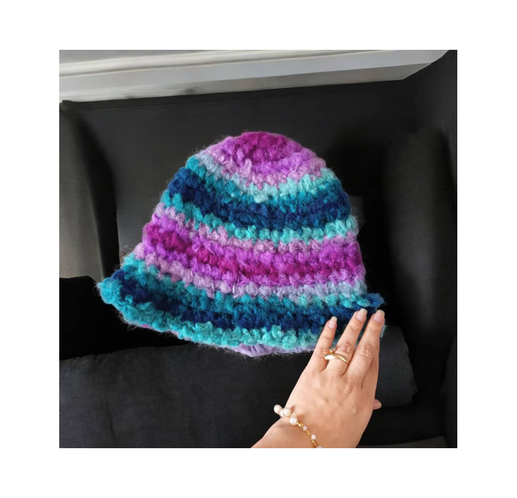 Bob en Laine Crocheté Multi-Couleurs – Atelier Amira