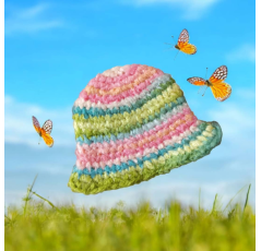 Bob en Laine Crocheté Multi-Couleurs – Atelier Amira