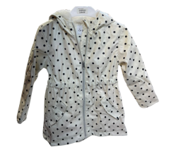 Veste caqui blanche pour fille 