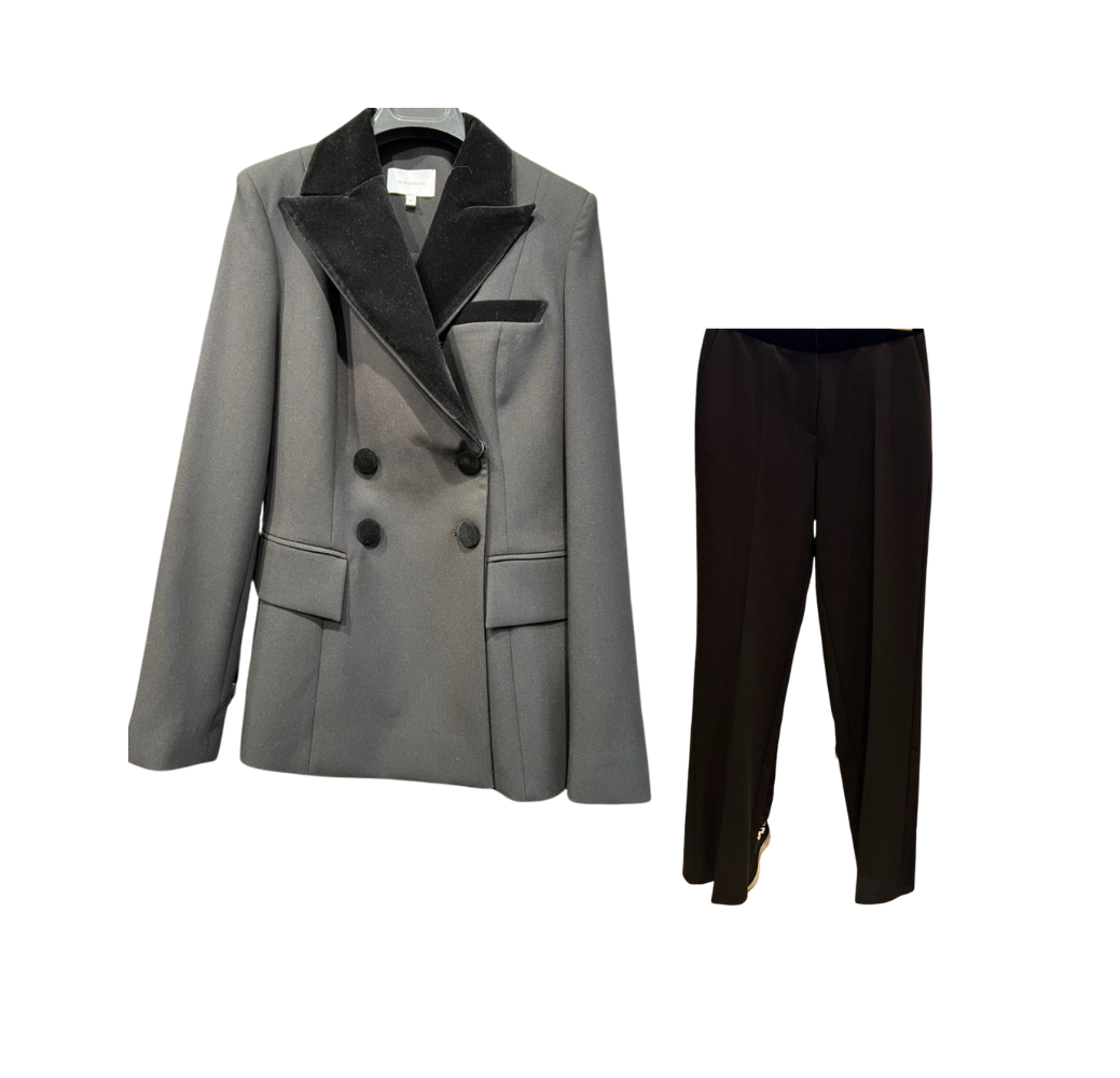 Ensemble classique blazer avec pantalon noir