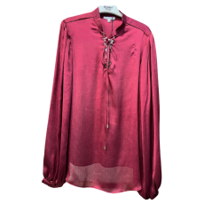 Chemise rouge en soie