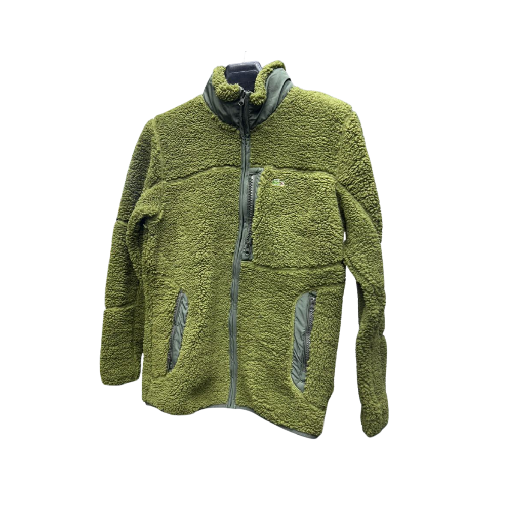 Veste en lin vert olive naturel
