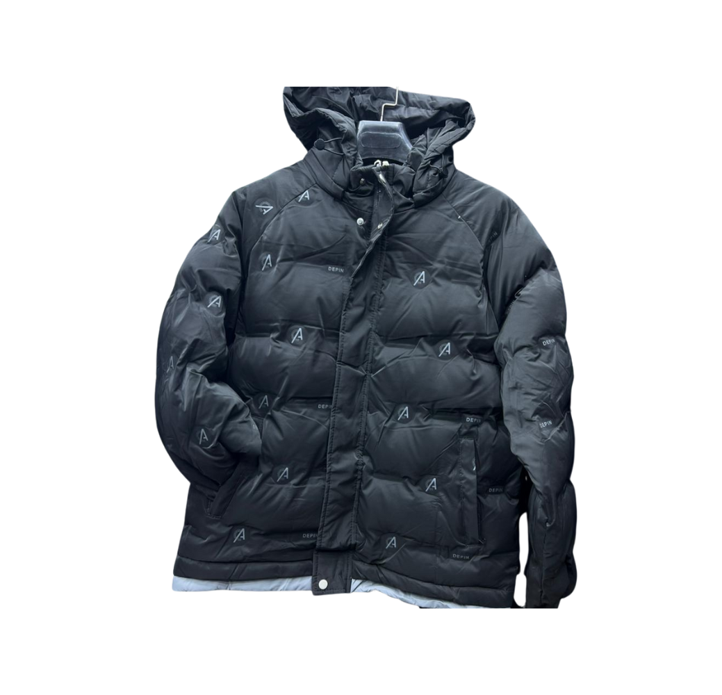 Veste noire effet cuir style “Dépin Sky”