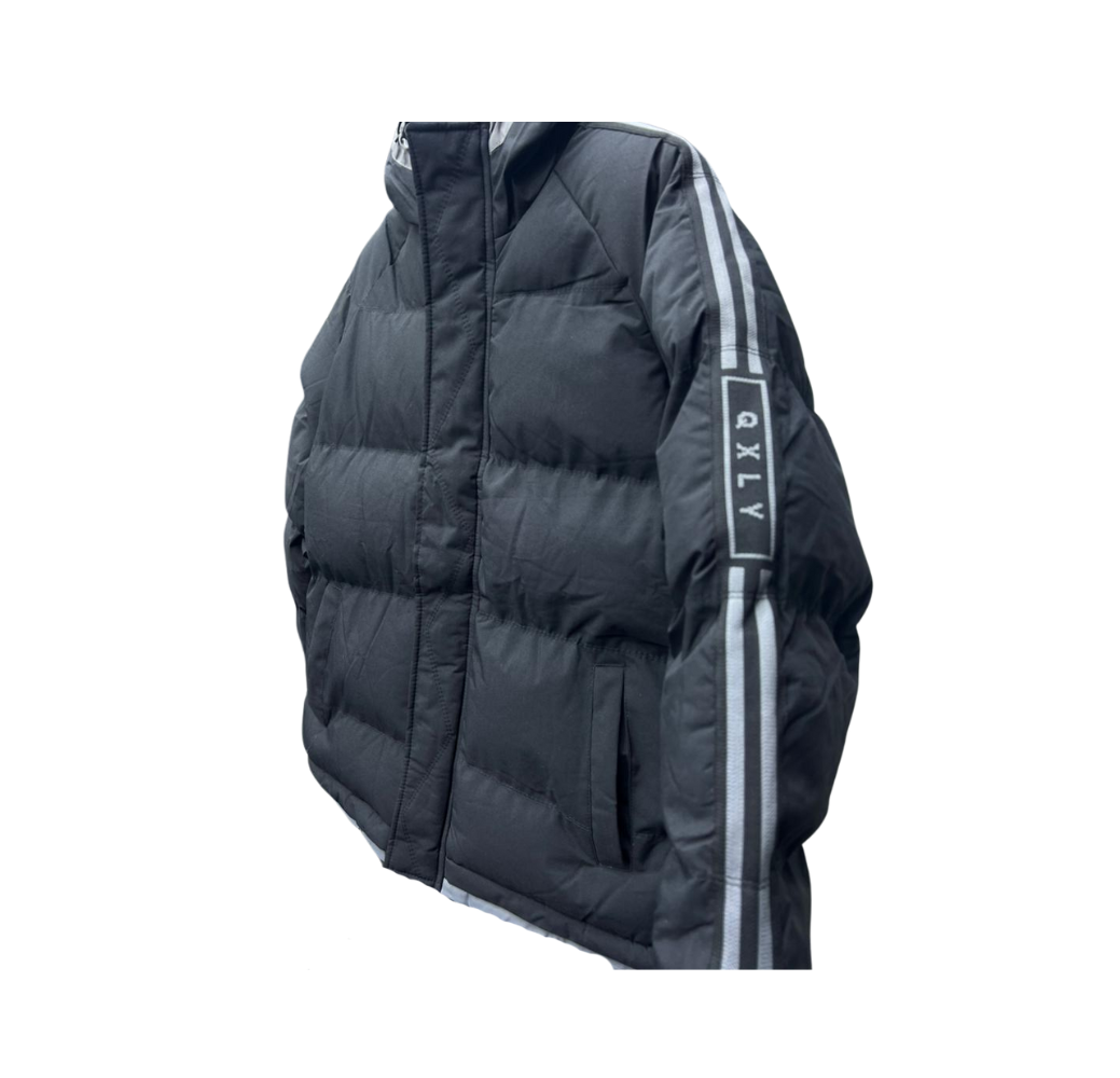 Veste noire en simili cuir style sky QXLY 