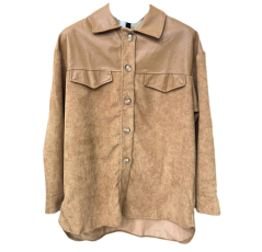 Chemise marron à boutons