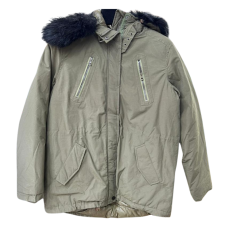 Veste vert Kaki à Col Fourrure