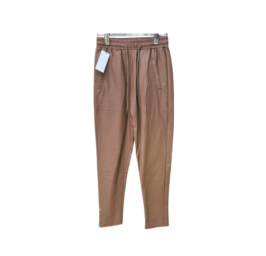 Pantalon Cuir Marron