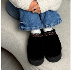 UGG Women’s Tazz UGG Braid Slipper Black – Kick Sneakers